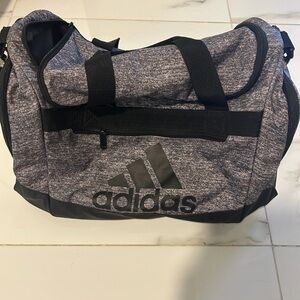 Adidas Black and Gray Duffel Bag